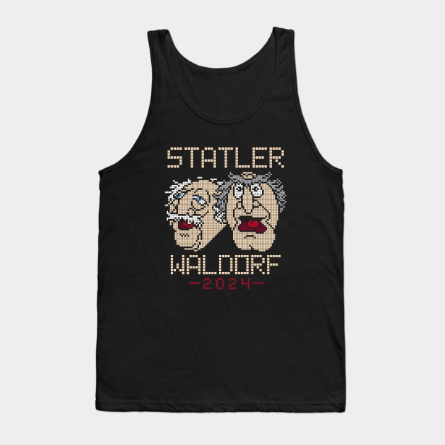 POXELART - Statler and Waldorf for president 2024 Tank Top by JigongNumpuk